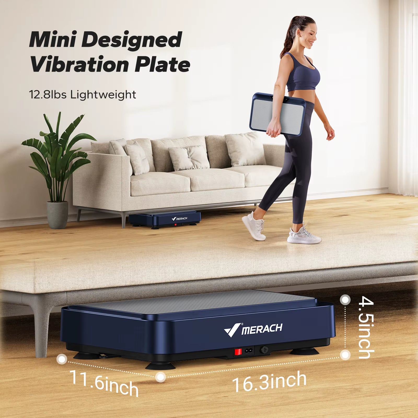 Vibration Plate Exercise Machine Vibration Plate for Lymphatic Drainage Relieve Pain Help Sleep Fat Burning & Weight Loss