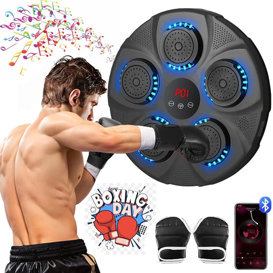 Music Boxing Machine, Smart Bluetooth Boxing Machine Wall Mounted, Boxing Training Punching Equipment, Home Workout Boxing Target Machine